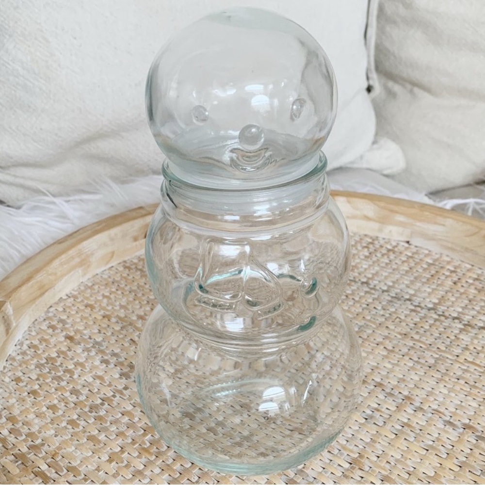 Target Christmas Exclusive Glass Snowman Jar Holiday Home Decor